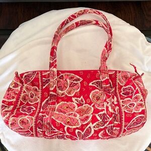Vera Bradley Red and Pink Floral Shoulder Bag